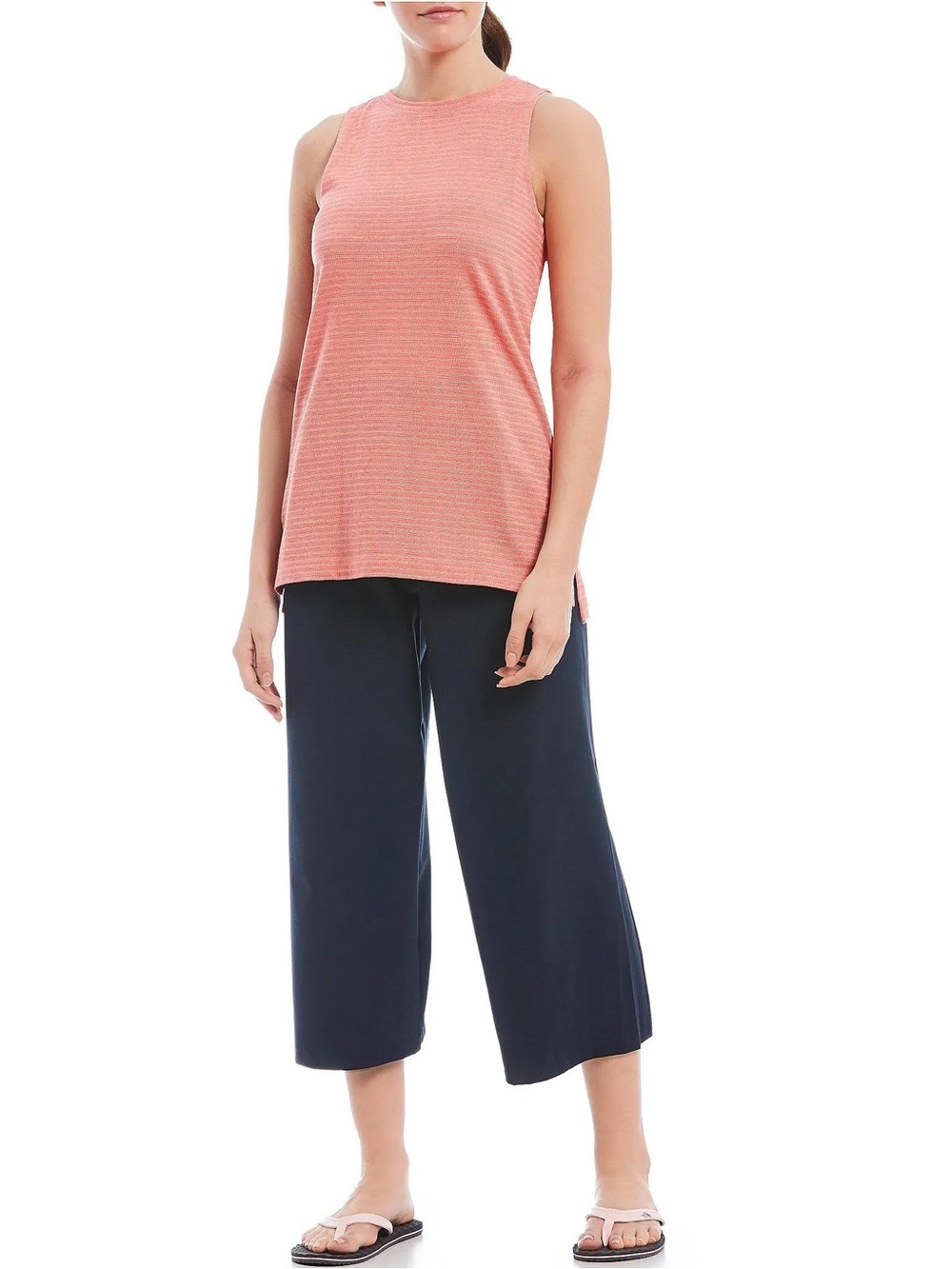 The North Face Emerine Tank Top Orange & White Size L